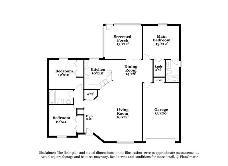 1,905/Mo, 3164 N Covington Dr Deltona, FL 32738 Floorplan View
