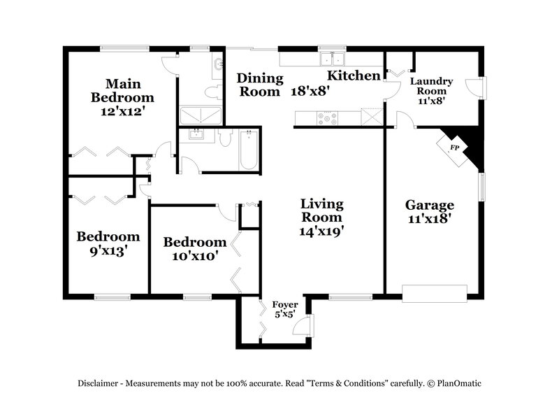 2,990/Mo, 3762 Peaceful Pl Orlando, FL 32810 Floorplan View
