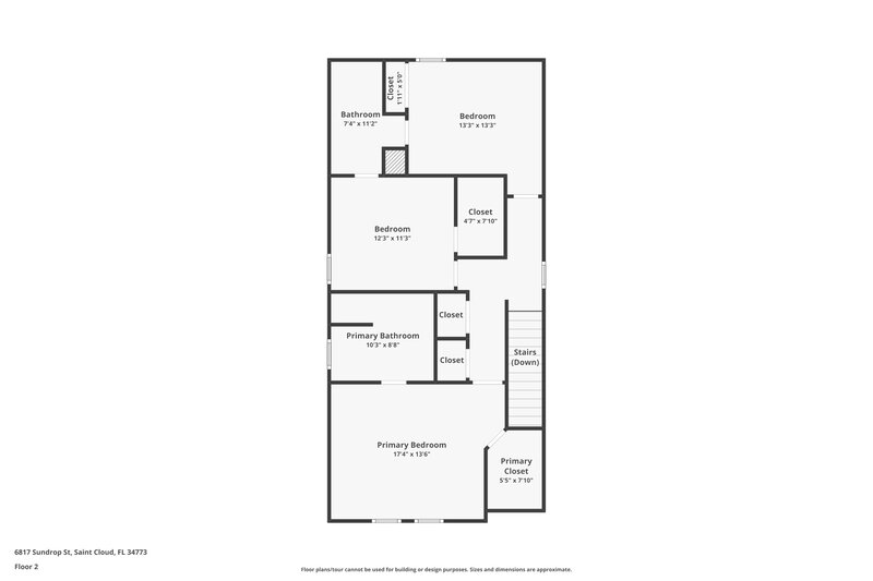 3,320/Mo, 6817 Sundrop St Harmony, FL 34773 Floor Plan View 2