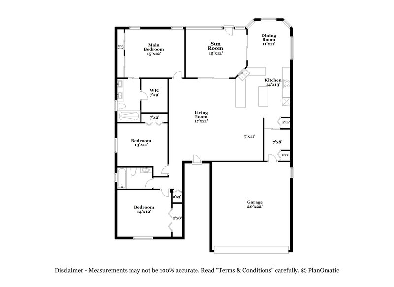 2,095/Mo, 4480 Abaco Dr Tavares, FL 32778 Floor Plan View