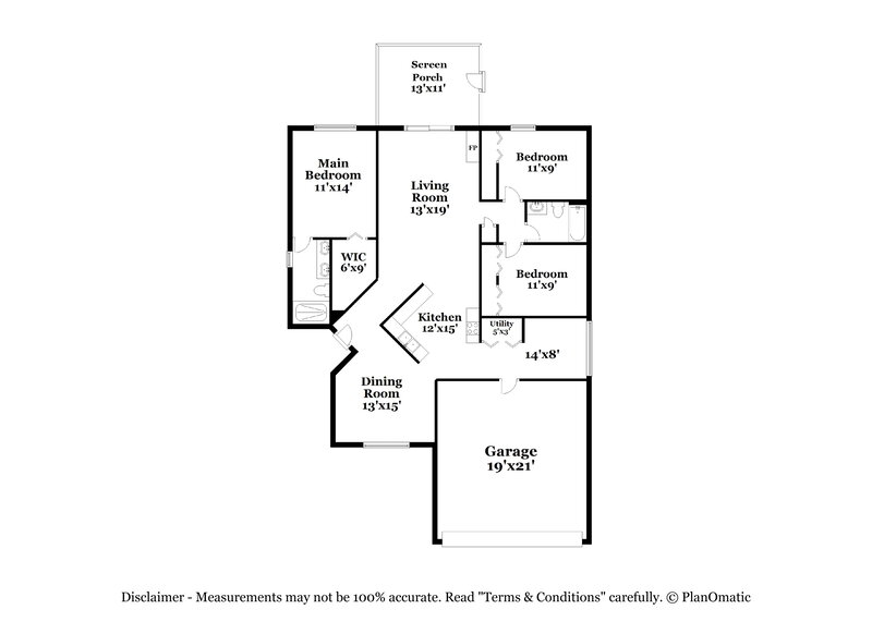 2,415/Mo, 7952 Soft Pine Cir Orlando, FL 32825 Floor Plan View