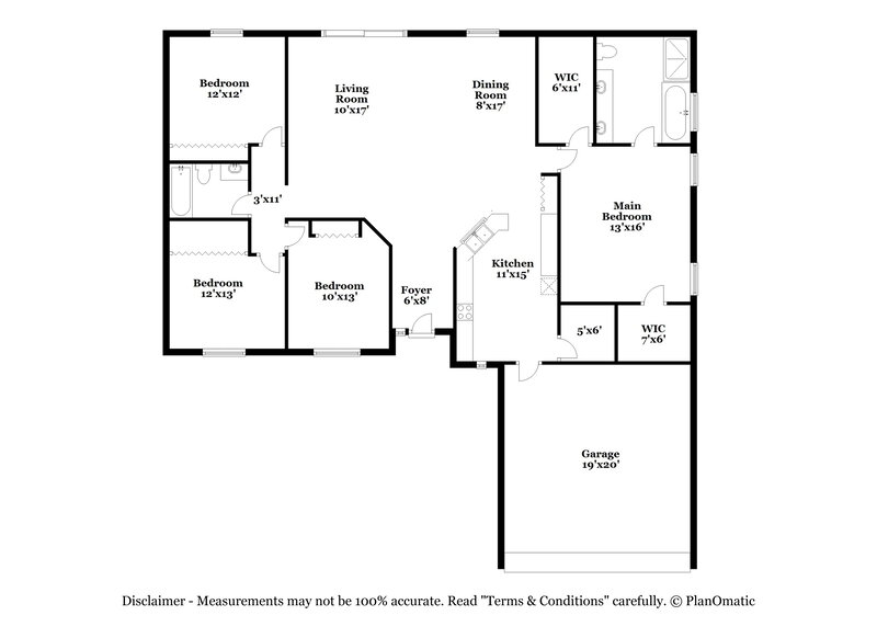 2,205/Mo, 413 Brookfield Dr Kissimmee, FL 34758 Floor Plan View