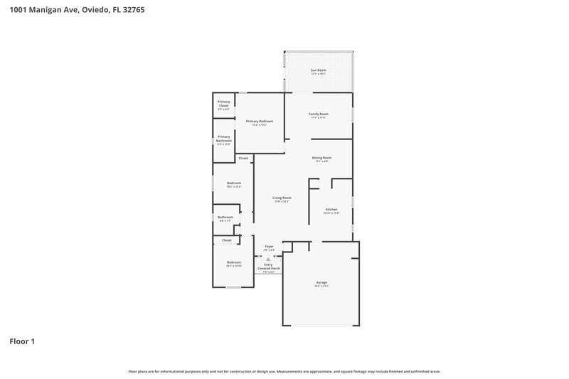 2,465/Mo, 1001 Manigan Ave Oviedo, FL 32765 Floor Plan View