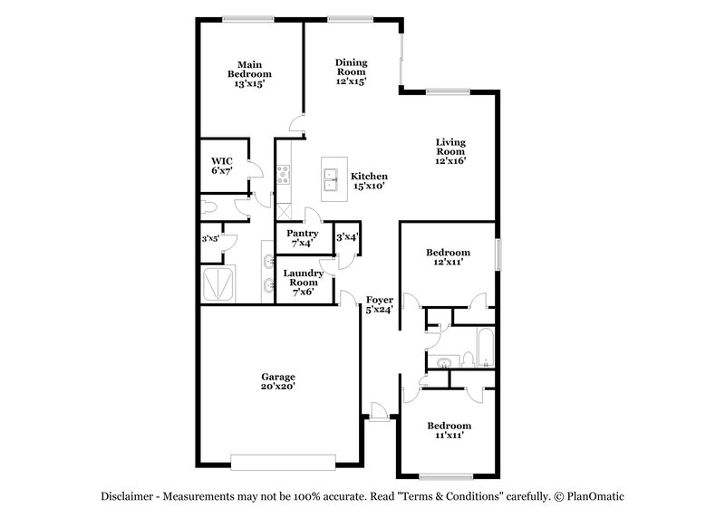 2,040/Mo, 2420 Valhalla Dr Tavares, FL 32778 Floor Plan View