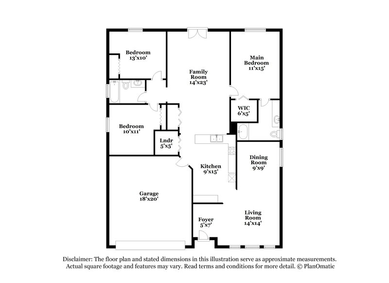 2,505/Mo, 12712 Woodbury Glen Dr Orlando, FL 32828 Floor Plan View