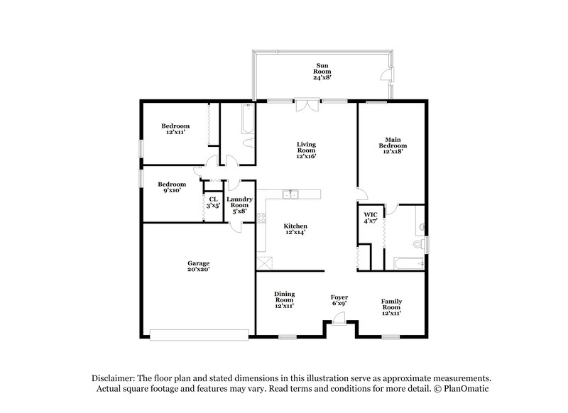2,380/Mo, 13743 Riverpath Grove Dr Orlando, FL 32826 Floor Plan View