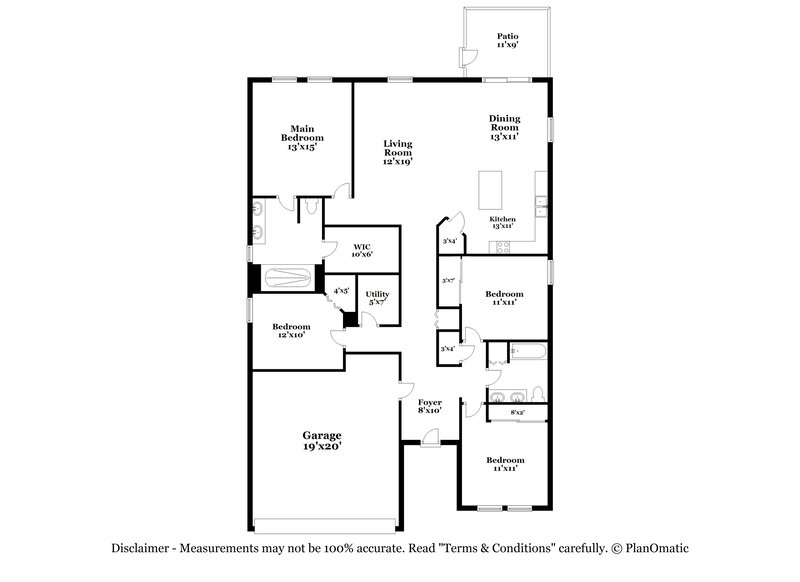 2,460/Mo, 1861 Castleton Dr Saint Cloud, FL 34771 Floor Plan View