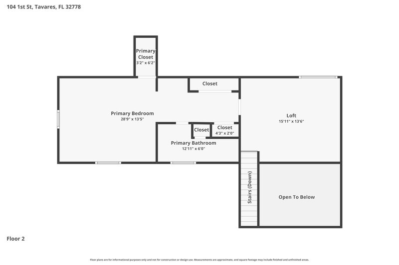 2,505/Mo, 104 First Street Ct Tavares, FL 32778 Floor Plan View 2