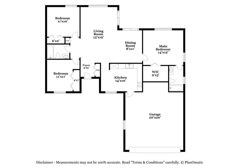 1,760/Mo, 703 Harland Ct Kissimmee, FL 34758 Floorplan View