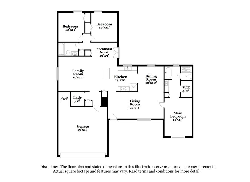 2,170/Mo, 223 Bent Oak Loop Davenport, FL 33837 Floorplan View