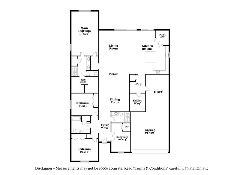 2,790/Mo, 3672 Moca Dr Saint Cloud, FL 34772 Floor Plan View