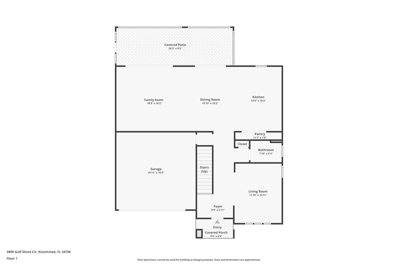 2,590/Mo, 3809 Gulf Shore Cir Kissimmee, FL 34746 Floor Plan View