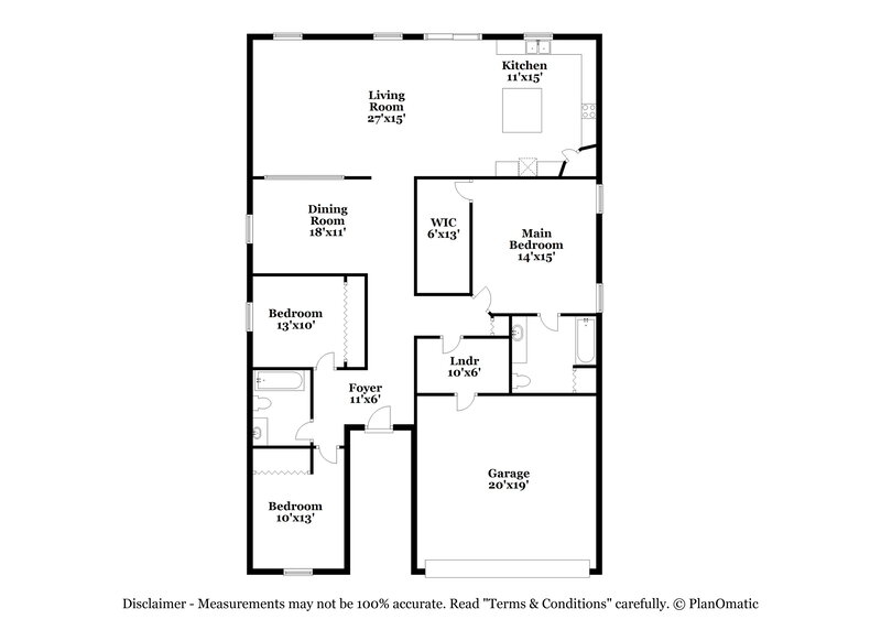 2,500/Mo, 1438 Sawgrass Pointe Dr Orlando, FL 32824 Floor Plan View