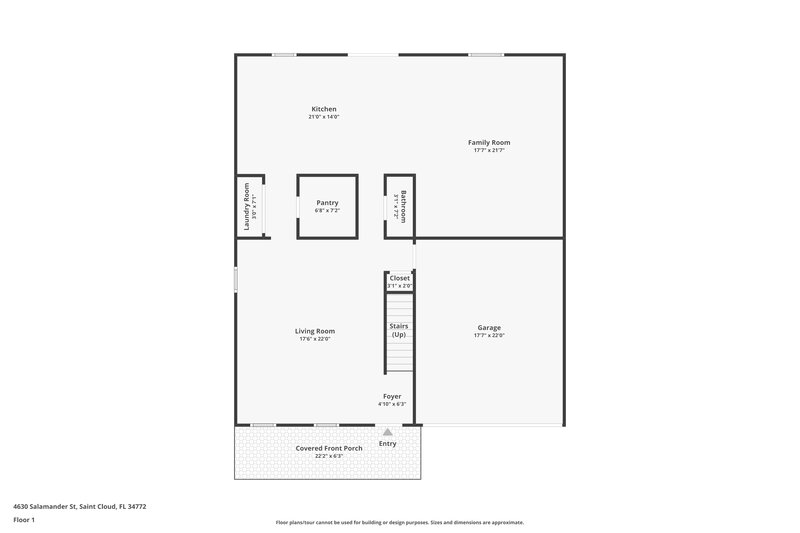 2,475/Mo, 4630 Salamander St Saint Cloud, FL 34772 Floor Plan View