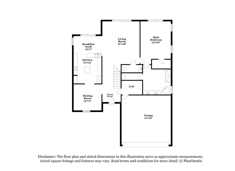2,290/Mo, 4469 Cherry Branch Ct Kissimmee, FL 34758 Floor Plan View 2
