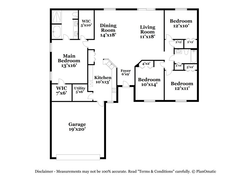2,120/Mo, 278 Beckenham Dr Kissimmee, FL 34758 Floor Plan View