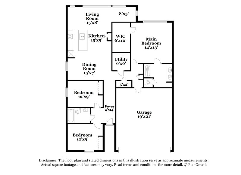 2,020/Mo, 344 Buchannan Dr Davenport, FL 33837 Floor Plan View