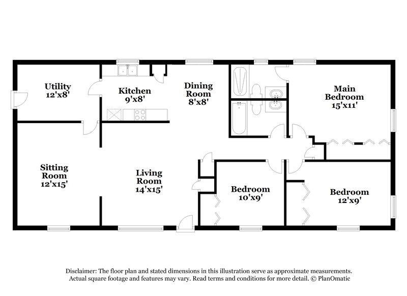 2,890/Mo, 2822 Colfax St Eustis, FL 32726 Floor Plan View