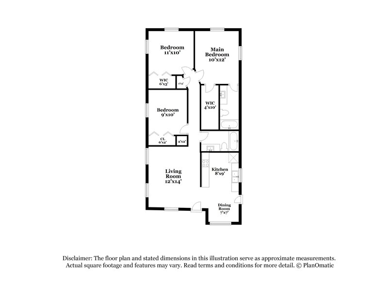 1,570/Mo, 645 Kirkland St Bradley, FL 33835 Floor Plan View