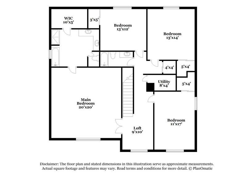 2,990/Mo, 9700 Moss Rose Way Orlando, FL 32832 Floor Plan View