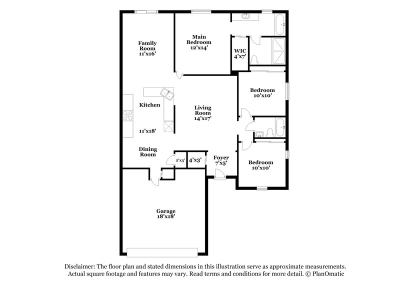 2,545/Mo, 10113 Dean Chase Blvd Orlando, FL 32825 Floor Plan View