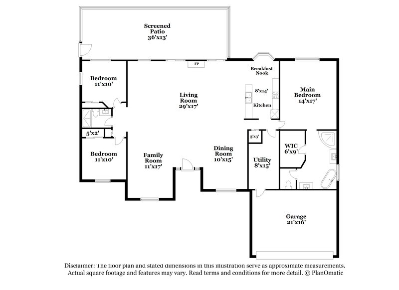 2,925/Mo, 3035 Bluffton Cv Oviedo, FL 32765 Floorplan View