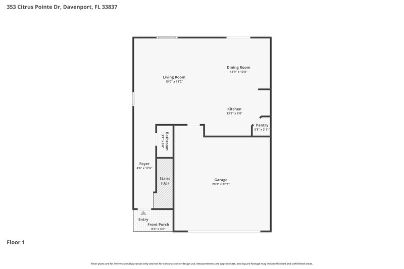 2,285/Mo, 353 Citrus Pointe Dr Davenport, FL 33837 Floor Plan View