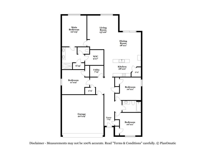 2,345/Mo, 1909 Green Dragon Dr Saint Cloud, FL 34771 Floor Plan View