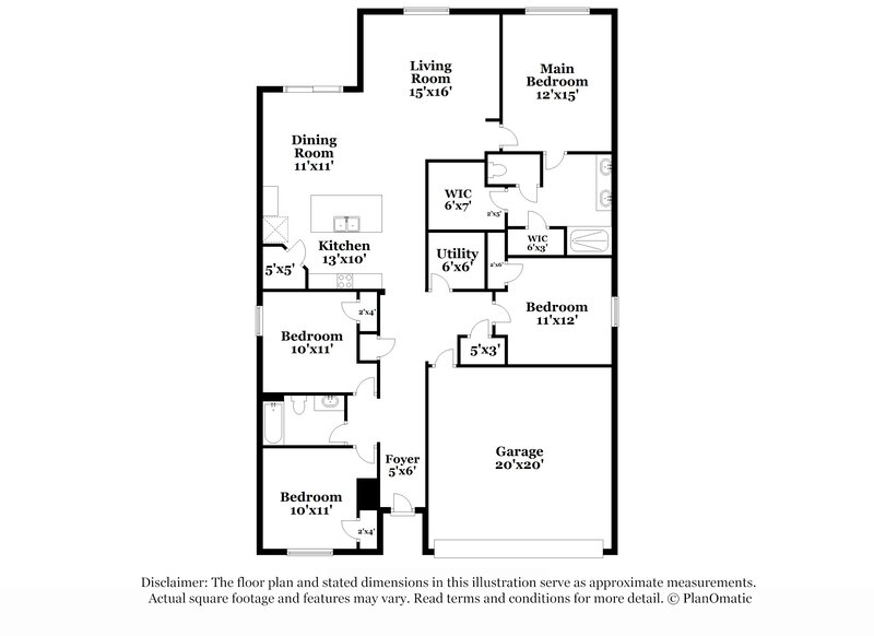 2,325/Mo, 1913 Green Dragon Dr Saint Cloud, FL 34771 Floor Plan View