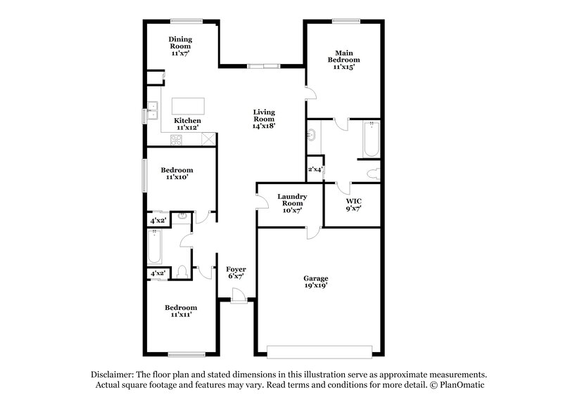2,095/Mo, 4292 Abaco Dr Tavares, FL 32778 Floor Plan View