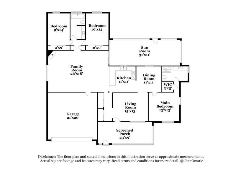 2,700/Mo, 10423 Cedarhurst Ave Orlando, FL 32825 Floorplan View