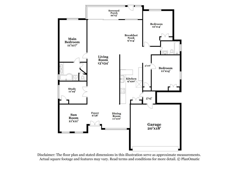 2,775/Mo, 936 Haverford Dr Ocoee, FL 34761 Floor Plan View
