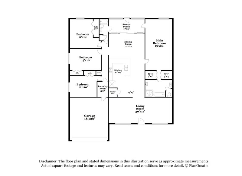2,430/Mo, 903 Bonneville Ln Kissimmee, FL 34759 Floor Plan View