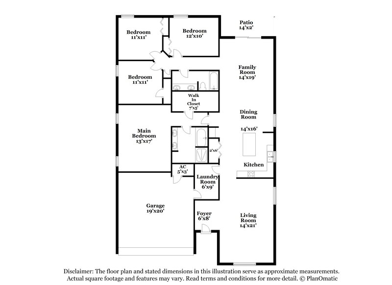 2,395/Mo, 4478 Spring Blossom Dr Kissimmee, FL 34746 Floor Plan View