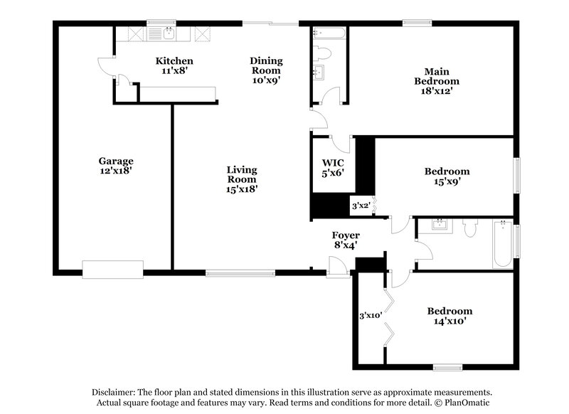 2,245/Mo, 426 Iowa Woods Cir E Orlando, FL 32824 Floor Plan View
