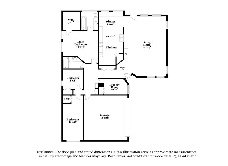 2,415/Mo, 4021 Biscayne Dr Winter Springs, FL 32708 Floor Plan View