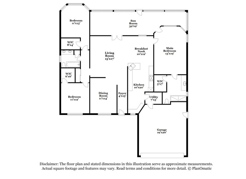 2,250/Mo, 11546 Lake Dr Leesburg, FL 34788 Floor Plan View