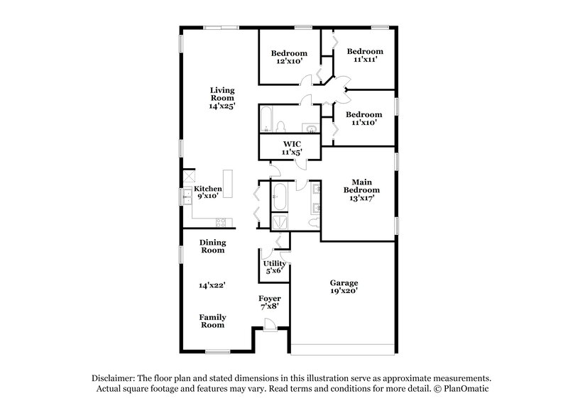 2,745/Mo, 7206 Rafanelli Ct Orlando, FL 32818 Floor Plan View