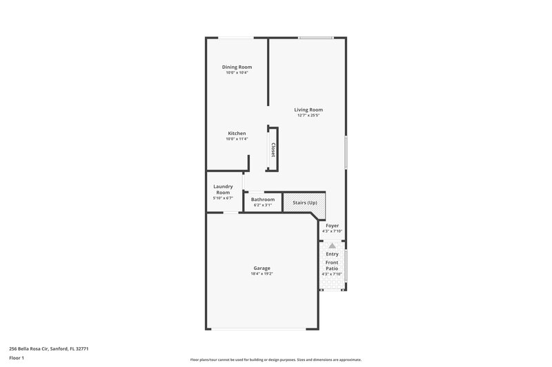 2,655/Mo, 256 Bella Rosa Cir Sanford, FL 32771 Floor Plan View