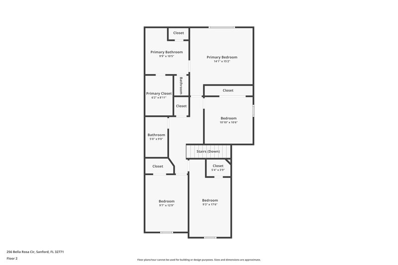 2,655/Mo, 256 Bella Rosa Cir Sanford, FL 32771 Floor Plan View 2