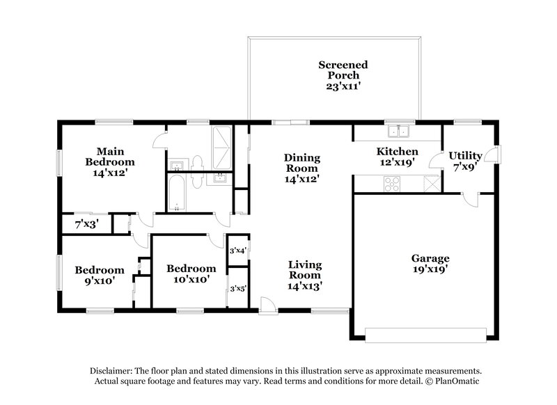 2,050/Mo, 1173 Geneva Dr Oviedo, FL 32765 Floor Plan View