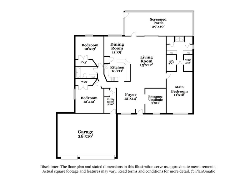 1,910/Mo, 803 Edith Dr Fruitland Park, FL 34731 Floorplan View