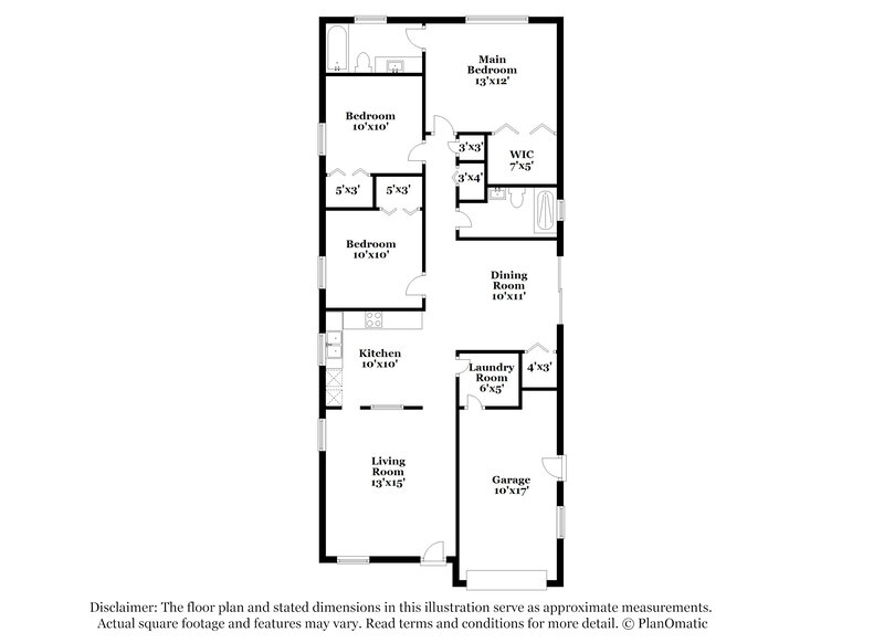 2,290/Mo, 9599 Lupine Ave Orlando, FL 32824 Floor Plan View