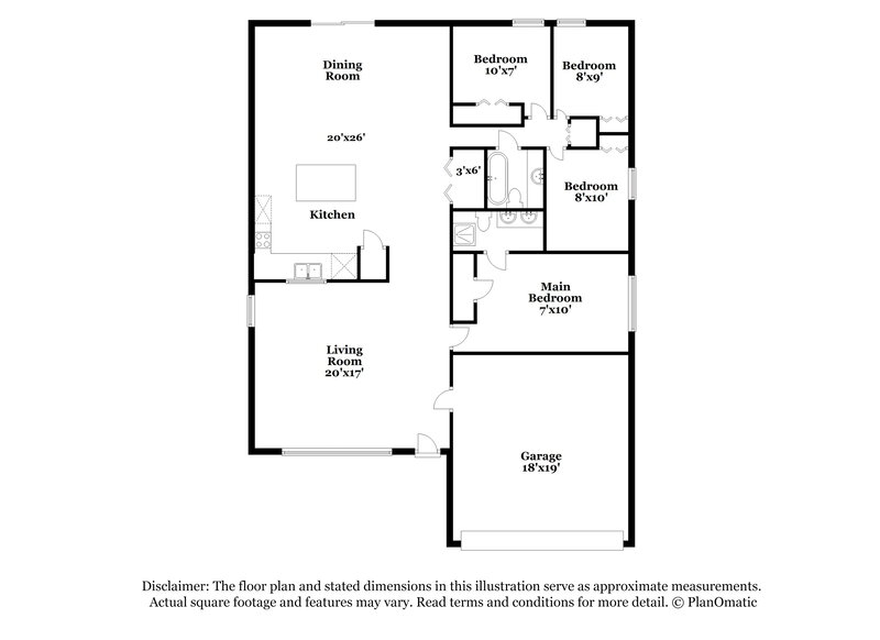 2,220/Mo, 3808 Kyle Dr Saint Cloud, FL 34772 Floor Plan View