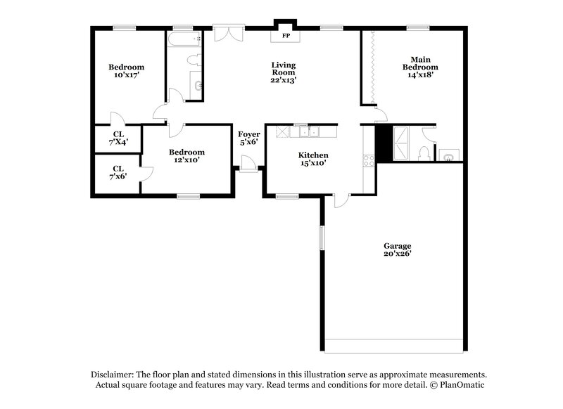 2,255/Mo, 7064 Harbor Point Blvd Orlando, FL 32835 Floor Plan View