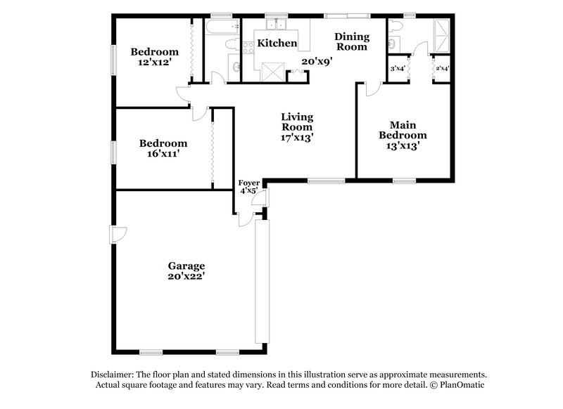 2,250/Mo, 1424 Outer Ct Kissimmee, FL 34744 Floor Plan View