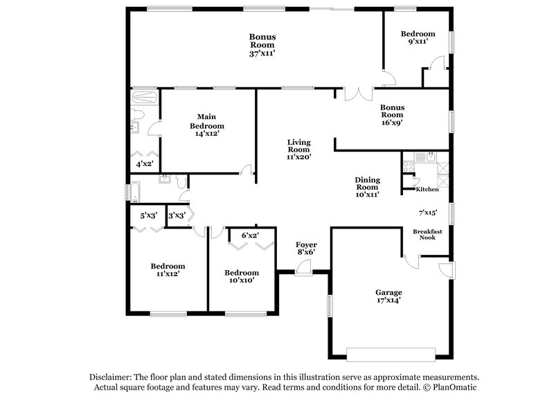 2,650/Mo, 2156 Pimlico St Orlando, FL 32822 Floorplan View