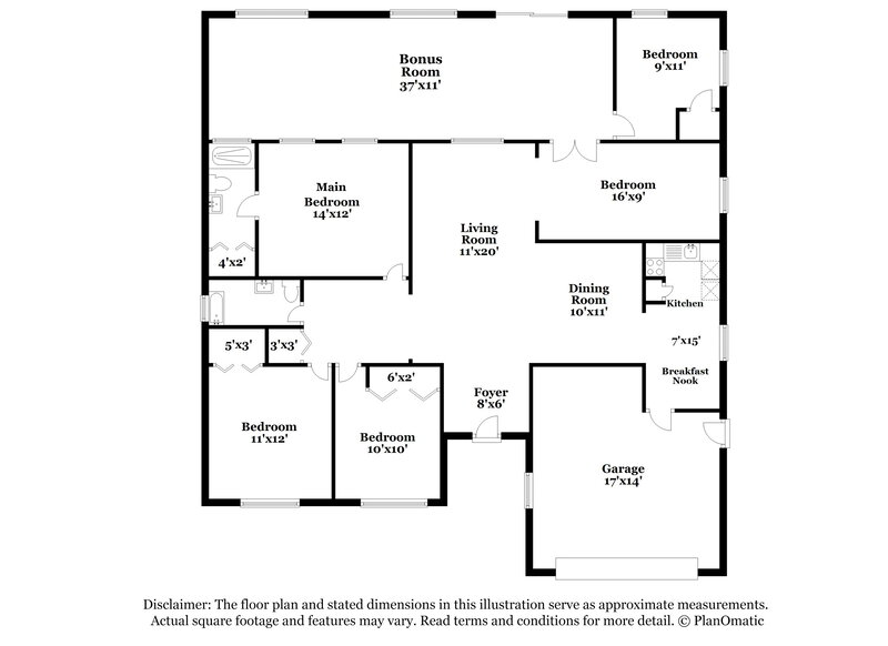 2,950/Mo, 2156 Pimlico St Orlando, FL 32822 Floor Plan View