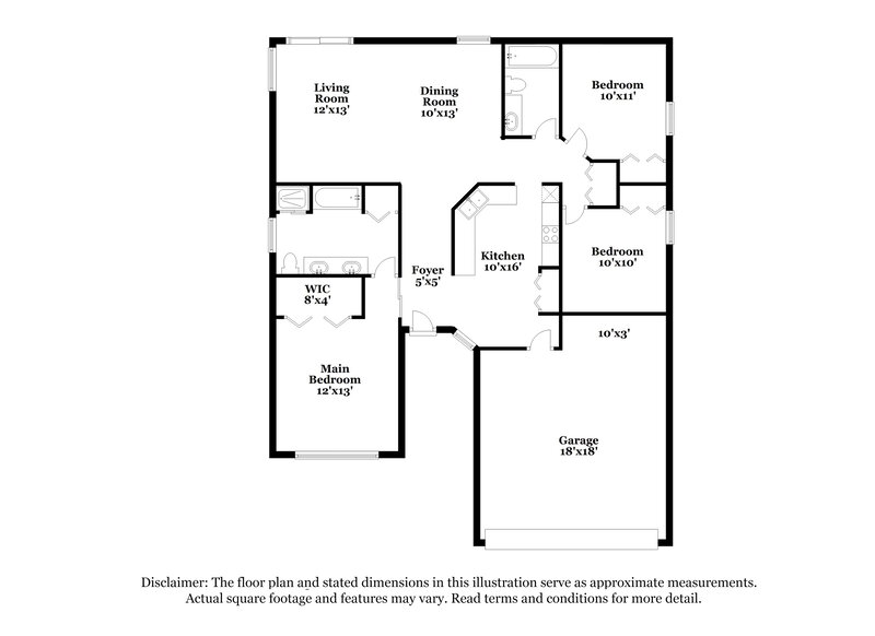 2,090/Mo, 16512 Golden Eagle Blvd Clermont, FL 34714 Floor Plan View