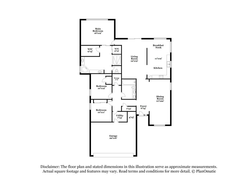 2,105/Mo, 2607 Teeside Ct Kissimmee, FL 34746 Floor Plan View